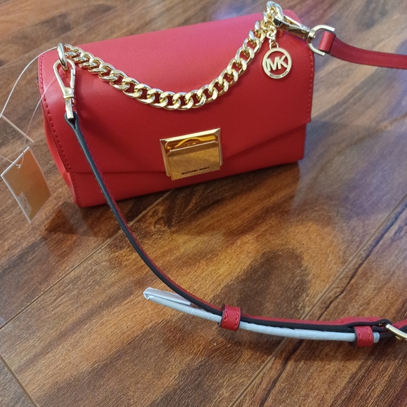 Michael Kors Lita Red Small Crossbody Bag  (Rare) NWT - Picture 7 of 10
